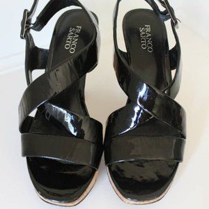 Franco Sarto Women's Cork Wedge Strap Sandals